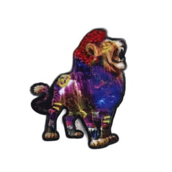 Ecusson  animaux fantastiques lion 5cm x 6,5cm