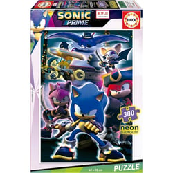 Puzzle 2D 300 pièces - Sonic Prime - Brille dans la nuit - Educa Borras