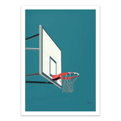 Affiche 50x70 cm - Panier de Basket - LPX Illustration