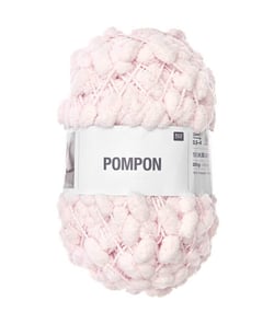 Fil à pompons à tricoter CREATIVE POMPON UNI 200 GR - Rico Design 46 rose