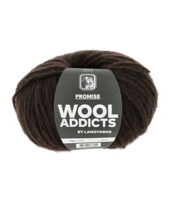 Pelote de laine PROMISE de Wool Addicts - 100gr – Laine Mérinos Extrafine & Polyamide 68 Marron