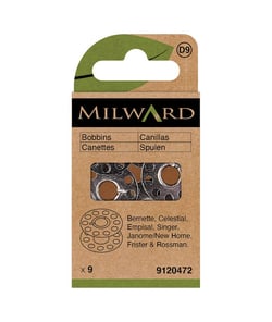 Lot de 9 Canettes Milward pour Bernette, Celestial, Empisal, Frister & Rossman, Janome/New Home et Singer Gris