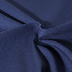 Tissu Toile Coton Canvas uni Mateo Bleu indigo