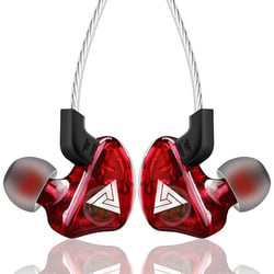 Casque Sport HIFI In-Ear Réduction De Bruit Son Pur Design Confortable Rouge YONIS