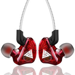 Casque Sport HIFI In-Ear Réduction De Bruit Son Pur Design Confortable Rouge YONIS