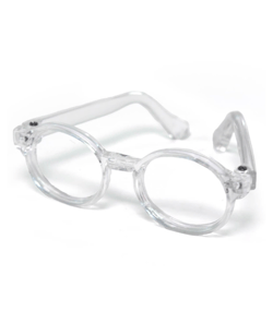 Lunettes Rondes pour Amigurumi / Poupée - 6,5 x 2,5 cm - Circulo Transparent