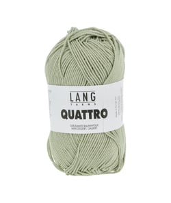Fil à tricoter 100% coton QUATTRO - Lang Yarns 91 Vert