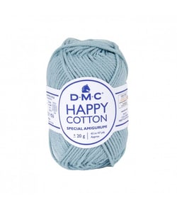 Pelote de 20Gr - coton spécial Amigurumi HAPPY COTTON - PPSC - Oeko Tex- Dmc 767 Bleu