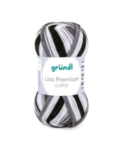Fil à tricoter LISA PREMIUM COLOR - Grundl - certifiée Oeko-Tex 21 Multicolore