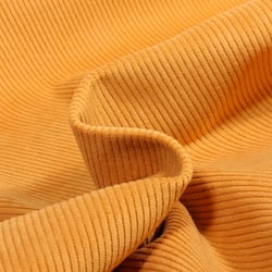 Tissu Velours d'ameublement côtelé Lena Ocre