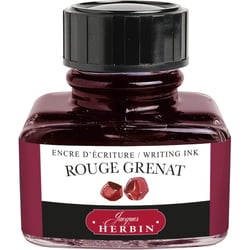 Flacon d'encre pour stylo plume - Rouge grenat - Herbin - 30ml