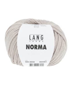Pelote de coton à tricoter Norma - Lang Yarns 48 Marron