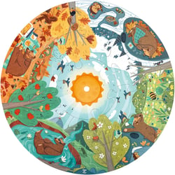 Puzzle circulaire 4 saisons