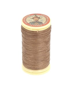 Fil lin glacé 30 m – Fil au Chinois – N° 40 – Fil de lin retors, lisse, résistant 250 Beige