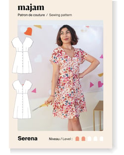 Patron couture Robe boutonnee - Serena