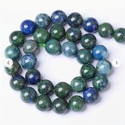 Fil de 43 perles ronde en pierre naturelle 8 mm LAPIS LAZULLI