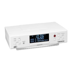 Lenco Radio-réveil de Cuisine DAB+ / FM Bluetooth avec Écran LED 3.3" Modèle KCR-190WH Blanc