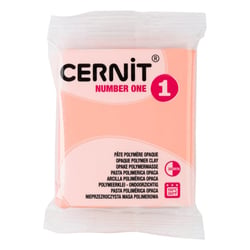 Pâte polymère - Opaque - A cuire - Pâte à modeler - Orange margose - Bloc de 56g - Cernit - Number one