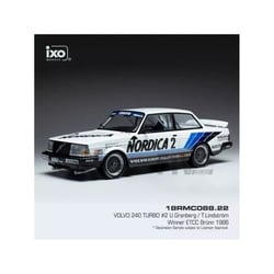 Voiture Miniature de Collection - IXO - VOLVO 240 Turbo - 1/18 - ETCC 1986 - Blanc