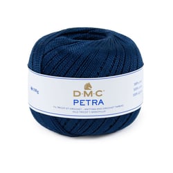 Pelote de laine - 100% coton - Bleu - 5823 - DMC - Petra - Grosseur 5