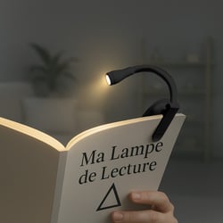 Lampe de lecture clipsable - Noir - Ma Lampe de Lecture