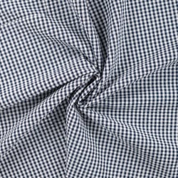 Tissu Seersucker Coton Rayures sur fond Bleu marine