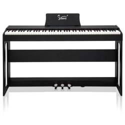 LALAHO - GDP-104 - Piano numérique - 88 touches pondérées noir Bluetooth 3 pédales