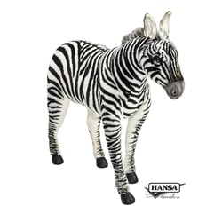 Hansa peluche geante Zèbre 75cmH - Hansa Peluches Géantes - Marron