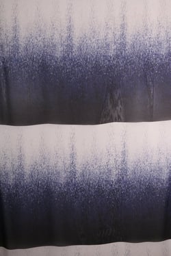 Tissu Panneau Satin Gianni Tessuti 80x140cm Aqua sur fond Gris