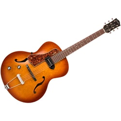 5th Avenue Kingpin P90 gaucher Cognac Burst Godin