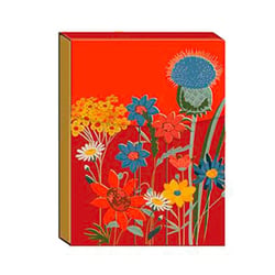 Carnet de notes Fleurs des champs - Format pocket - Fermeture aimanté - 75 feuilles - Hirondelles & Cie