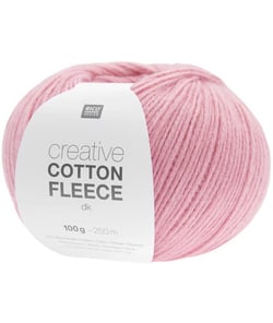 Pelote de coton Creative Cotton Fleece dk - 100 GR - Rico Design 10 Pink