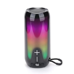 Enceinte Bluetooth Portable LED Haut-Parleur Sans Fil Subwoofer Extérieur TWS Noir YONIS