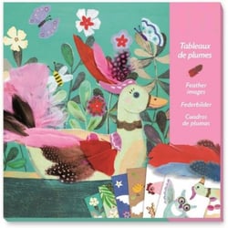 Tableaux de plumes duvets chics - djeco - dj09405 - loisirs creatifs