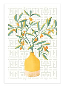Affiche 50 x 70 cm -  Chinese citrus tree - Kristian Gallagher
