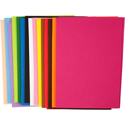 Lot de papier mousse EVA - Couleurs assorties - 21 x 30 cm - 30 pcs