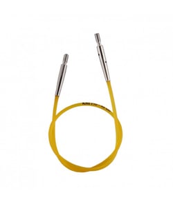 Cable Jaune 40cm aigu. circulaires/crochet interchangeables - Knitpro 40 Cm jaune
