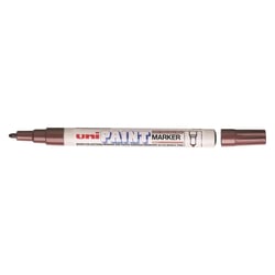 Marqueur PAINT Marker PX21 pointe conique fine 0,8 - 1,2mm Marron UNI-BALL