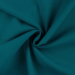 Tissu 100% Lin uni Bleu pétrole