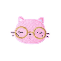 Lot de 3 écussons thermocollants animaux chat 5,2cm x 4,3cm