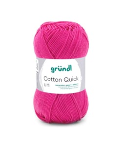 Fil à tricoter COTTON QUICK UNI - Gründl - PPSC - certifié Oeko-Tex 128 Rose