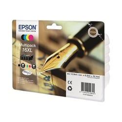 Cartouche d'encre EPSON Multipack 16 XL - Noir, Cyan, Jaune, Magenta