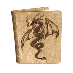 Carnet en bois Dragon - Creatifwood