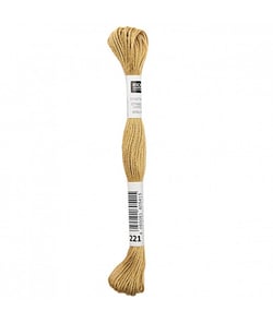 Fil à broder mouliné Uni - Rico Design 221 Marron