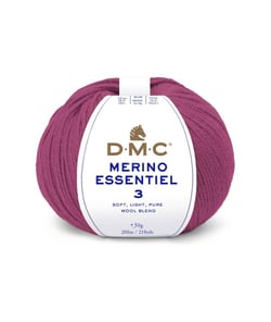 Pelote de laine Merino Essentiel 3 - DMC - Certifié Oeko-Tex 989 Rose