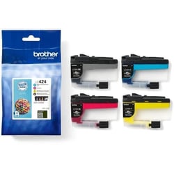 Pack de 4 Cartouches LC424VAL - Noir, Cyan, Magenta et Jaune haute capacité de 750 pages - Pour DCP-J1200W