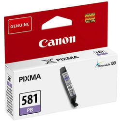 Cartouche Jet d'encre CLI-581PB 5 ml 250 Pages Bleu Photo CANON