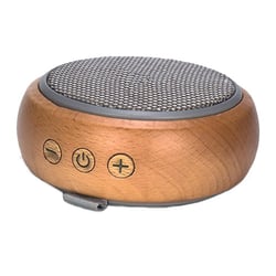 Mini Enceinte Bluetooth Portable En Bois Support Carte TF & AUX 3.5mm Puissance 5W Argent YONIS
