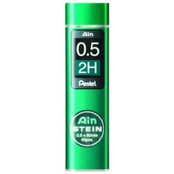 Mine de rechange Pentel AIN STEIN C275 - 0,5 mm - Dureté 2H - Lot de 12 étuis