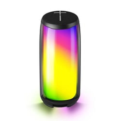 Enceinte Bluetooth Etanche IPX4 Avec Lumière RGB Autonomie 6h Puissance 10W Noir YONIS